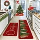 thumbnail image 4 of Juego de 2 Alfombras y Tapetes Navideños para Cocina, Antideslizantes, con Base Antideslizante. Decoración Navideña para La Cocina. Medidas: 40X60 Cm + 40X120 Cm., 4 of 6