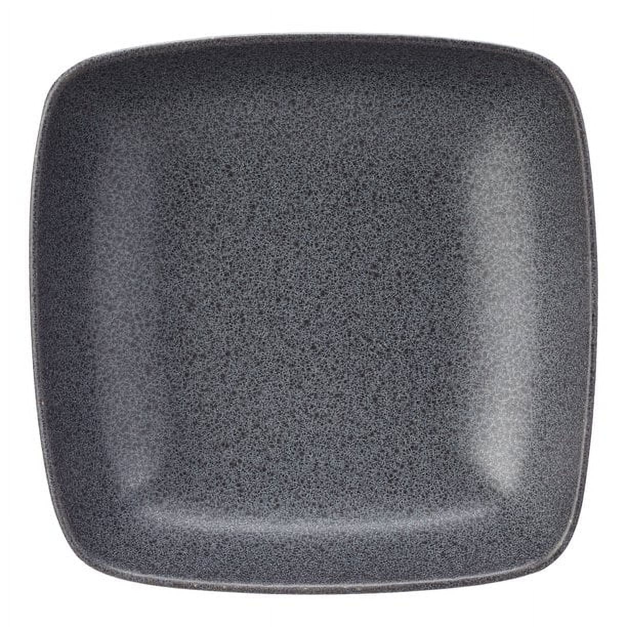 (2 pack) Better Homes & Gardens Anderson Dark Gray Square Stoneware Dinner Bowl, 37 fl oz, 8 in