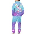 thumbnail image 4 of DISNIMO Galaxy Rainbow Axolotl Hoodie Girls Hoodies Set Size 6-7 Girls Clothing Set Kids 2 Piece Outfits Girls Hoodies Pullover Hooded Sweatshirt Kids Hoodie with Pockets Boys Sports Hoodie Sets, 4 of 7