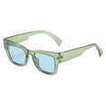 thumbnail image 1 of XASZHN Lunettes de Soleil Rétro Unisexes Mode Street Shot Cadre PC Design Clou de Riz Vert_003 Taille Unique, 1 of 3