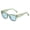 Green, variant on Siminsem Hard Case Square Sunglasses for Men Women, Rivet Studded Unisex Sun Glasses, 100% UV Protection Retro Driving Shades, White, One Size