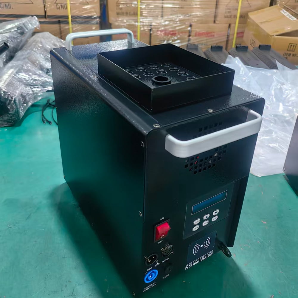 1500W Stage Fog Machine with DMX Remote Control with 24x3W RGB LED for Party Wedding Concert