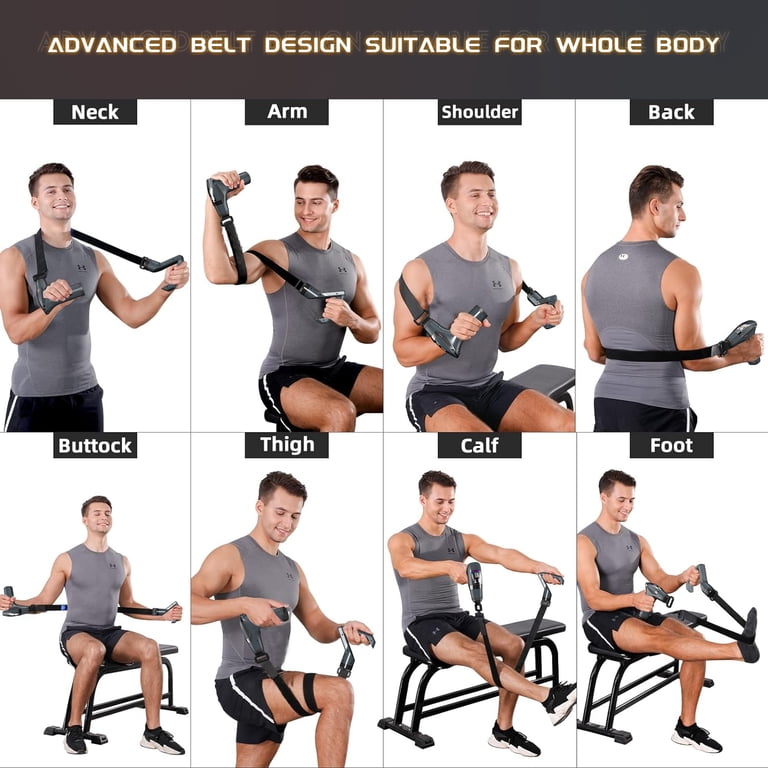 Cshidworld Massage Gun with Extension Handle and Belt Deep Tissue