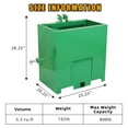 thumbnail image 3 of 3 Point Ballast Box, 800lbs Capacity Hitch Ballast Box, Heavy Duty Steel, Tractor Ballast Box with 5cu.ft Volume, Fits Category 1 Tractor Attachment, Standard 2'' Hitch Receiver, 3 of 7