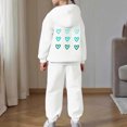 thumbnail image 5 of 4-5 Years Child Baby Girls Clothes Girls 2PCS Fall Winter Outfits Set Toddler Girls Long Sleeve Irregular Top Pants Set, 5 of 7