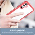 thumbnail image 6 of Decase for Samsung A35,Shockproof Case Flexible TPU & Hard Clear Acrylic Anti-Scratch Ultra Slim Transparent Rugged Case Cover Designed for Samsung Galaxy A35 - Red, 6 of 8