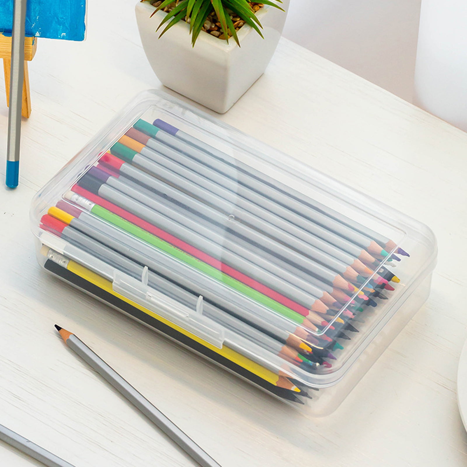 82/96 Grid Square Pen Holder Desktop Office Stationery Marker Pen Sketch  Color Pencil Holder Desk Organizer Stationery - Pen Holders - AliExpress