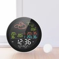 thumbnail image 2 of Yeacher wifi Smart Weather Station with Clock Indoor and Outdoor Temperature & Humidity Meter Multifunctional Large Color Screen Weather Clock Temp. & Humidity Gauge with 1 Sensor, 2 of 8