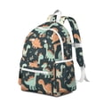 thumbnail image 2 of Cute Dinosaur Pattern Backpack for School,Cute School Bag,Schoolbag with Adjustable Shoulder Straps & Padded Back,13.4"x11"x4.7", 2 of 6