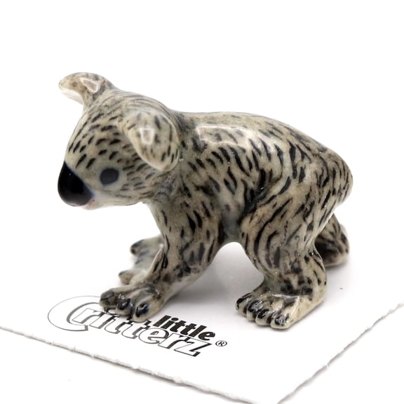 Little Critterz Koala Joey "Sam" Hand-painted - Home Decor Animal Decorative Figurine Birthday Gift - Miniature Porcelain Figurine