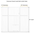 thumbnail image 2 of unipaws 56" Tall Baby Gate with Cat Door, 37-41" Wide Pressure Mounted Dog Gate for Stair Doorway, Walk Through Pet Gate, White, 2 of 7