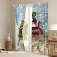 thumbnail image 3 of YST Duck Hunting Curtains Mallard Duck Curtains & Drapes, Watercolor Animal Blackout Curtains Rustic Farmhouse Living Room Curtains, Colorful Duck Window Treatments Modern Art Room Decorations, 3 of 5