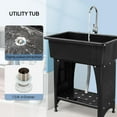 thumbnail image 6 of Ktaxon Freestanding Utility Sink Laundry Tub, with Stainless Steel Faucet, for Washing Room, 6 of 9