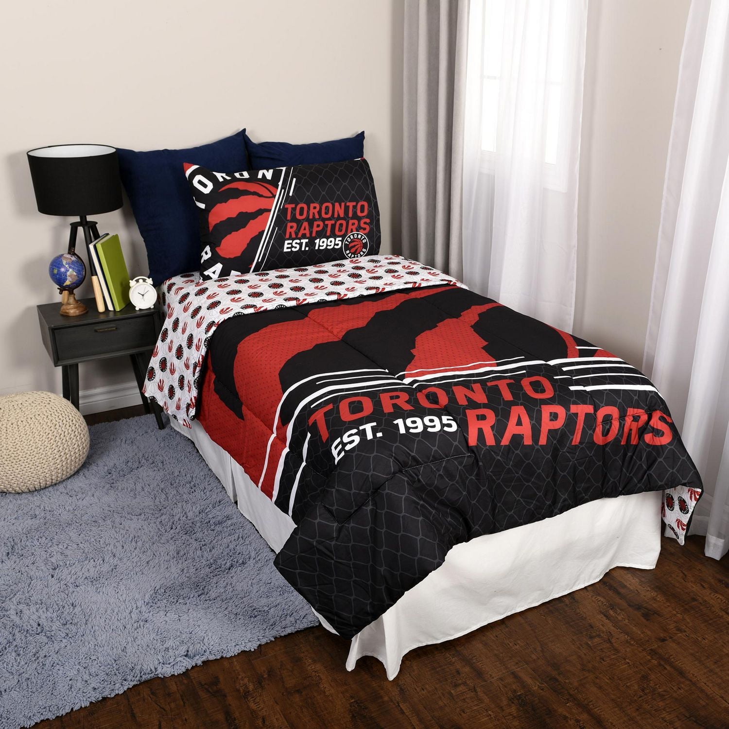 NBA Toronto Raptors 4-Piece Twin Bedding Set