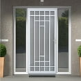 thumbnail image 3 of Grisham Deluxe Steel Security Door, 32" X 80" Iron Security Storm Door Conveys,white, 3 of 7