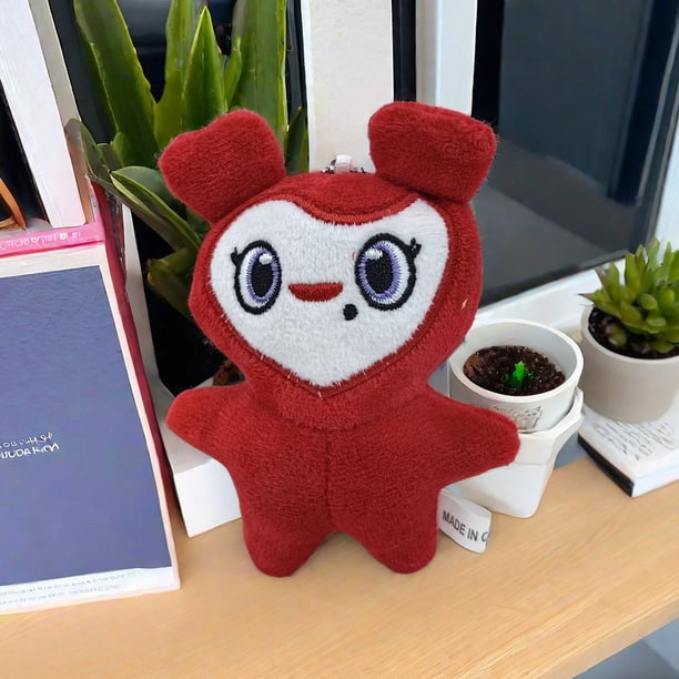 Colgante de superestrella coreana de 10cm, llavero de muñeca Momo, colgante suave y encantador muñeco de dibujos animados, muñeco de Animal Kawaii para niños, regalos de cumpleaños