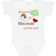 thumbnail image 3 of Inktastic Someone in Wisconsin Loves Me Boys or Girls Baby Bodysuit, 3 of 5