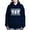 Navy, variant on CafePress - NEW! Bigfoot Ugly Christmas Sweater Women's Hooded - Pullover Hoodie, Classic & Comfortable Hooded Sweatshirt