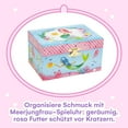thumbnail image 3 of Jewelkeeper Musical Jewelry Box for Girls, Underwater Mermaid Jewelry Boxes, Over The Waves Tune and Spinning Mermaid Doll, Girls Gifts Music Box, 3 of 7