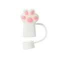 thumbnail image 1 of EZLIFE Lindos adornos para pajitas, tapones de silicona con forma de pata de gato D2V6, 1 of 7