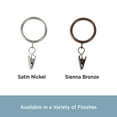 thumbnail image 5 of Kenney Clip Rings for 1" Diameter Curtain Rods, Sienna Bronze, 7-Pack, 5 of 5