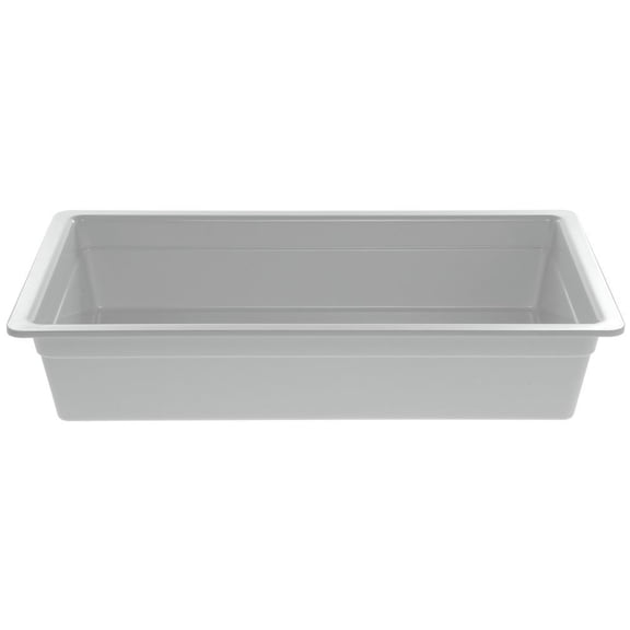 HUBERT Cold Food Bar Pan Full Size White Melamine - 20 3/4 L x 12 3/4 W x 4" H