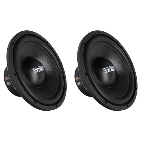 Sundown Audio LCS-12-V2-D4-PAIR Pair of LCS-12 v.2 D4 12-Inch 500W RMS Dual 4-Ohm Car Subwoofers 1000 Watts Total Power Black
