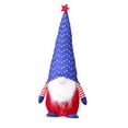thumbnail image 2 of Muñeca anciana sin rostro de tela no tejida del Día de la Independencia | Decoración patriótica de 32 cm en rojo, azul y blanco | Adorno de gnomo para el 4 de julio | Regalo festivo para decorar la m, 2 of 5