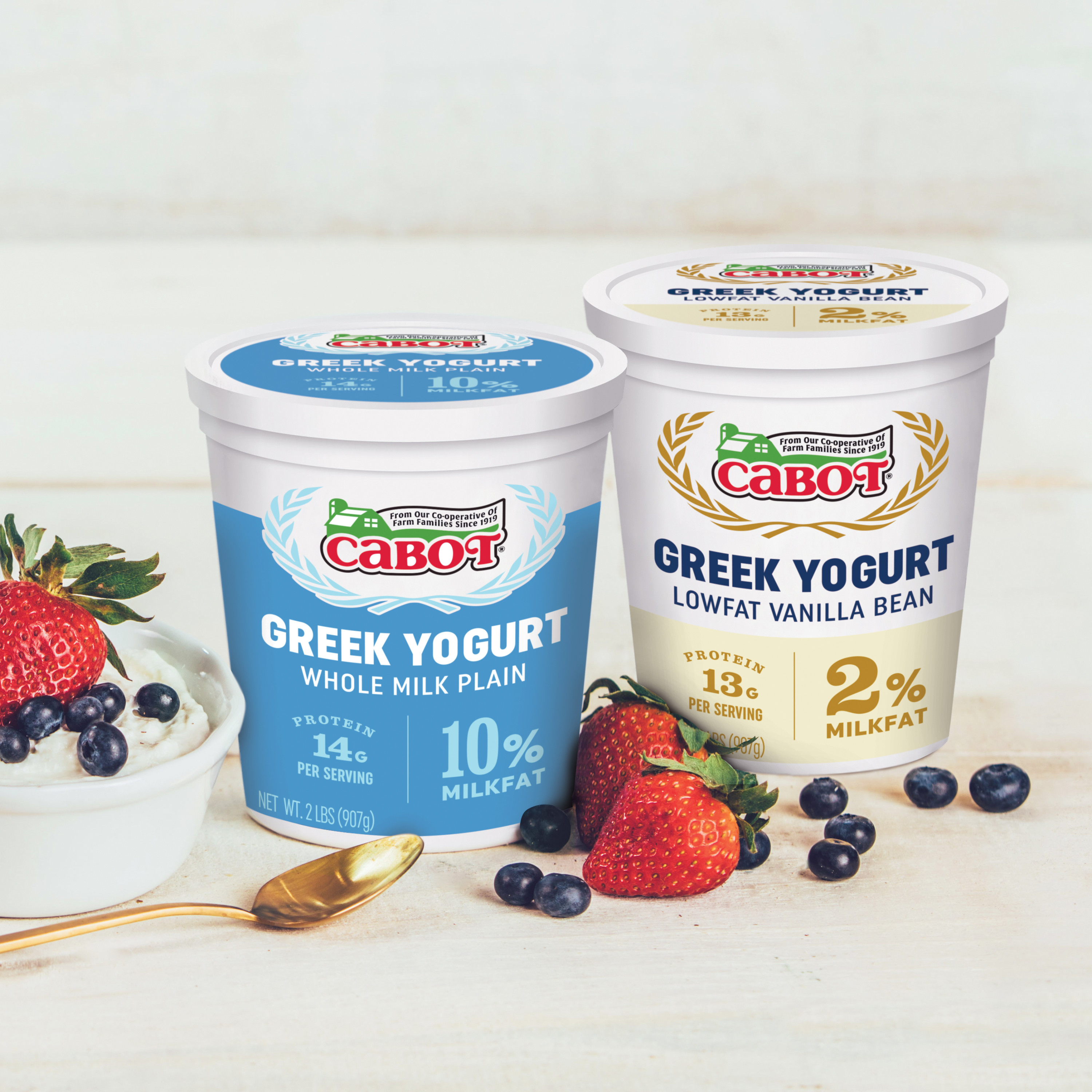 Cabot Creamery Cabot Whole Milk Plain Greek Yogurt 2 lb (Refridgerated  Tub) - image 3 of 5