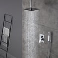 thumbnail image 2 of Boyel Living Ceiling Mount Rain Shower System 10 inches Shower Head with Handheld Combo Set,Chrome, 2 of 9