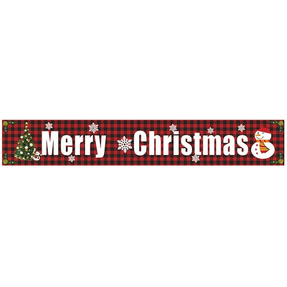 Bannière Décorative en Polyester de Banderole de Noël Suspendue à l'Arrière-plan, SDHF-GZ04
