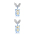 thumbnail image 4 of Cepillo de dientes manual Ounissouiy silicona en forma de U para niños, 4 of 6