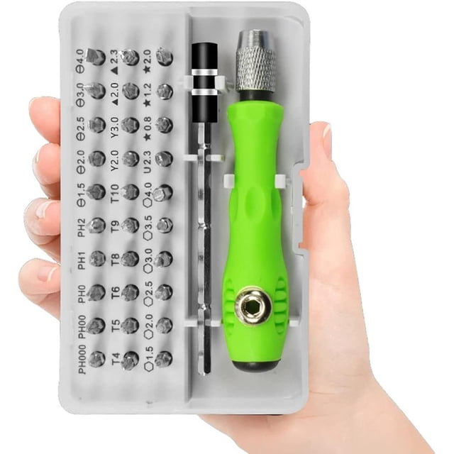 Juego de destornilladores pequeños 32 en 1, juego de herramientas de reparación de dispositivos electrónicos, mini kit de destornilladores magnéticos