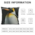 thumbnail image 5 of PRATYUS Decorative Throw Pillow Covers Square Pillow Covers Penguin Image Throw Pillow Cover for Sofa Double Sided Plush Pillow Case Cushion Case for Living Room White, 5 of 5