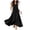 Black, variant on YuXingFu Cotton Dresses Casual Summer Maxi V-Neck Plus Size Womens Dress Sleeveless Flowy Long Casual Summer Black S