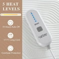 thumbnail image 2 of Huloretions Twin Heated Mattress Pad - Air Layer Electric Mattress Pad Cover Twin Size with 5 Heat Settings & 10 hr Timer Auto Off, Deep Pocket Bed Warmer Washable Heating Mattress Pad 39"x75", White, 2 of 9
