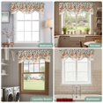 thumbnail image 6 of Tie Up Valances for Windows, Vintage Leaves Adjustable Valance Curtains Window Treatment for Living Room, Summer Botanical Pastoral Watercolor Rustic Rod Pocket Kitchen Curtains & Drapes 54x18 Inch, 6 of 9