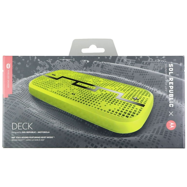 Sol Republic Deck Bluetooth Speaker System Lemon Lime