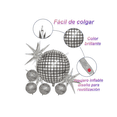 thumbnail image 4 of 18 Globos Metal Disco Esfera Ball Decoración Fiesta Xtellar plateado, 4 of 4