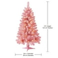 thumbnail image 3 of Holiday Time Cadman 4' Pre-Lit Regular Full Spruce Christmas Tree - Pink, 3 of 5