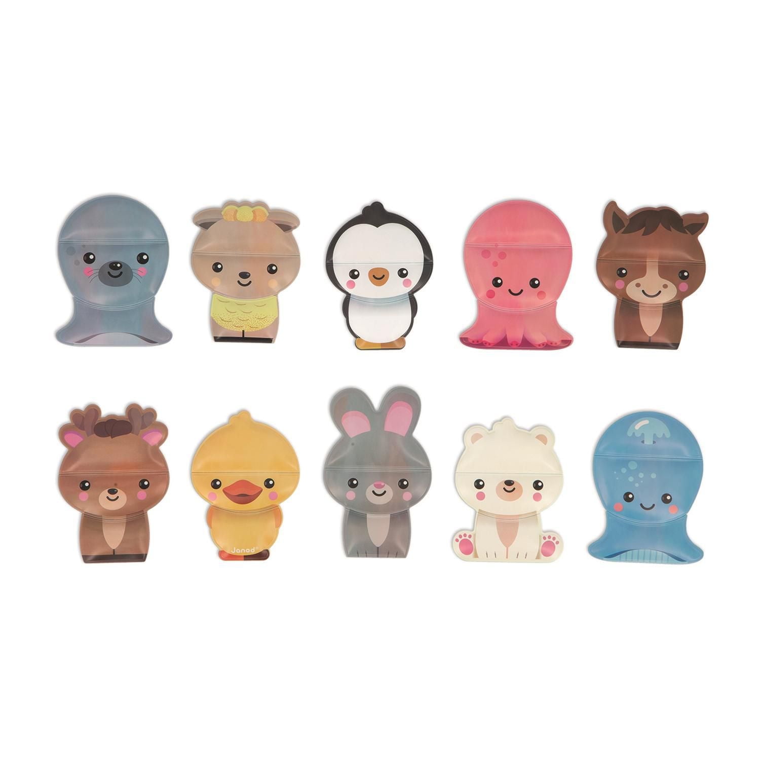 Janod Mix And Match Animals for bath time - 30 pieces - For children from 2 years old