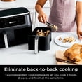 thumbnail image 4 of Air Fryer Ninja R-AD300CO Foodi, 10 litros, 2 cestas 6 en 1, color negro, 4 of 7