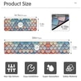 thumbnail image 3 of Yayeee Faucet Mat for Kitchen Sink 14.7" Diatomite Long Splash Guard Pad, Blue Art Pattern, 3 of 7