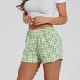 thumbnail image 1 of MKLEKYY Pantalones Cortos para Mujer, Lindos Pantalones Cortos de Pijama con Estampado de Cuadros Suaves y Botones En La Parte Delantera, Pantalones Cortos para Dormir, 1 of 4