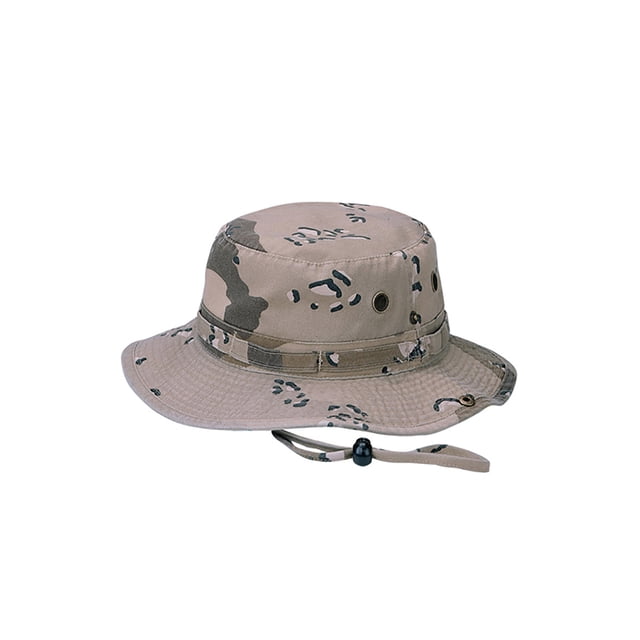 Top Headwear Washed Camouflage Twill Hunting Hat - Desert - Medium