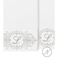 thumbnail image 2 of Authentic Hotel and Spa  100% Turkish Cotton Monica 2PC Embellished Bath Towel Set White N, 2 of 3