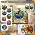 thumbnail image 2 of Acrylic Stained Glass Puzzle Suncatcher Window Hanging 3 Layers 0.1 Inch Thick 1 Pack, 2 of 9