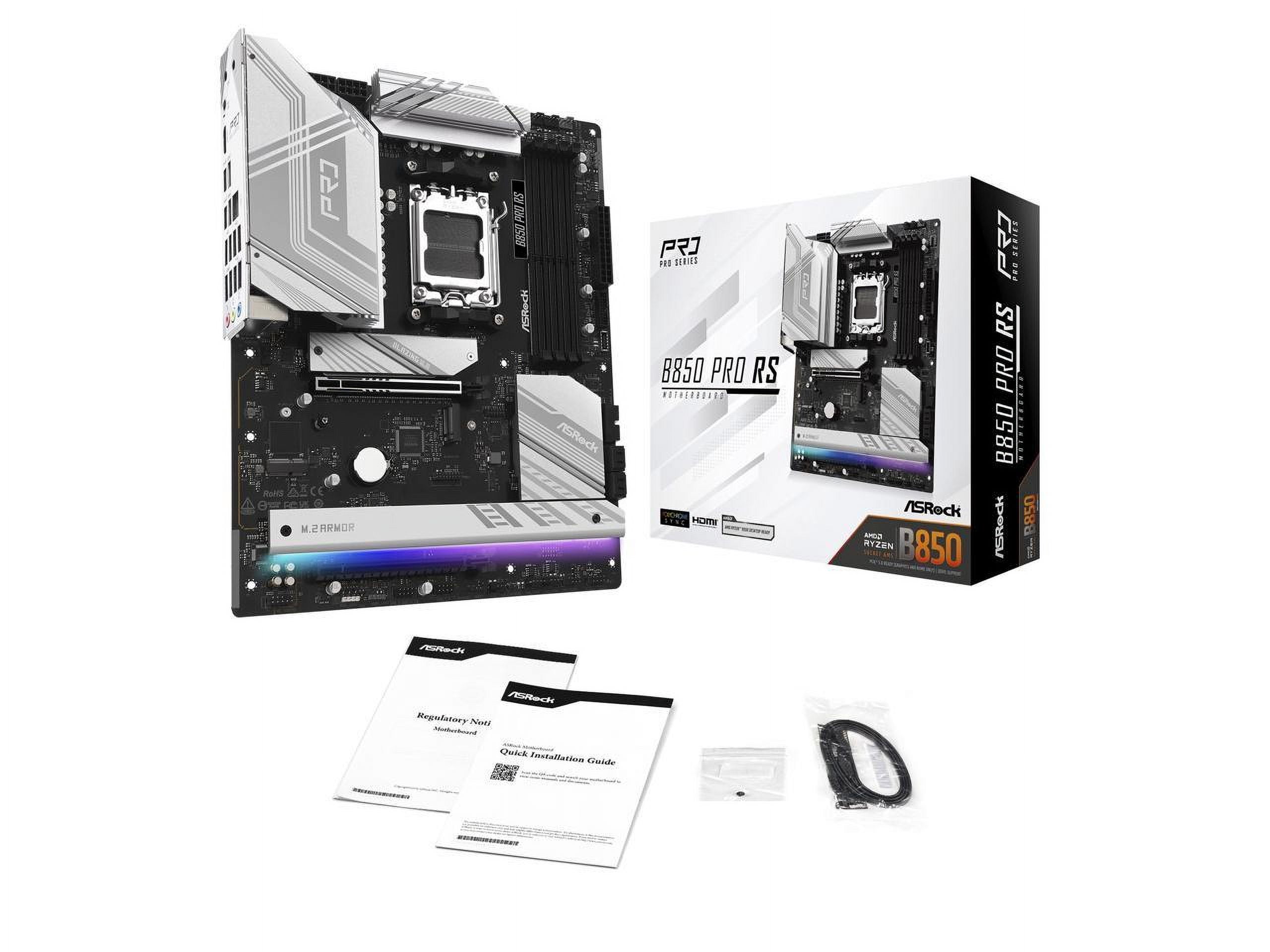 ASRock B850 PRO RS AM5 AMD B850 SATA 6Gb/s ATX Motherboard