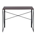 thumbnail image 4 of Homycasa 39 inch Home Office Desk Writing Computer Table Walnut, 4 of 6