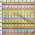 thumbnail image 3 of oneOone Cotton Silk Baby Blue Fabric Madras Check Quilting Supplies Print Sewing Fabric By The Yard 42 Inches Wide, 3 of 4